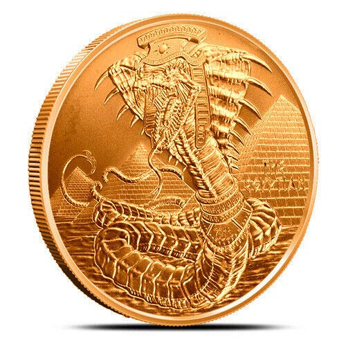 World of Dragons Series - El dragón egipcio 1 oz Copper USA BU Round