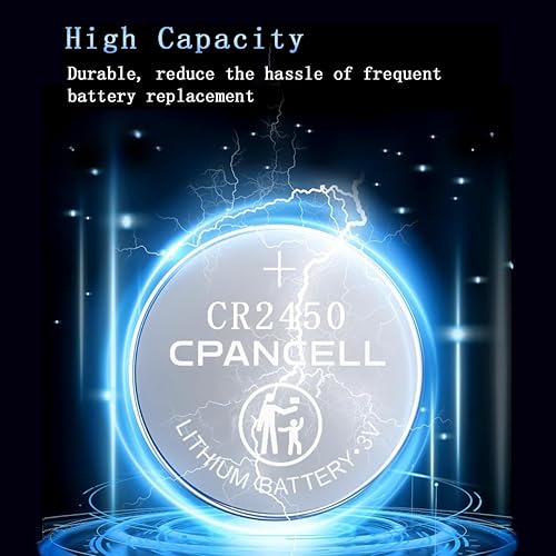 Miniatura 2 de Batería CR2450 Baterías de litio de 3 voltios Batería de botón 2450 (10 unidades)