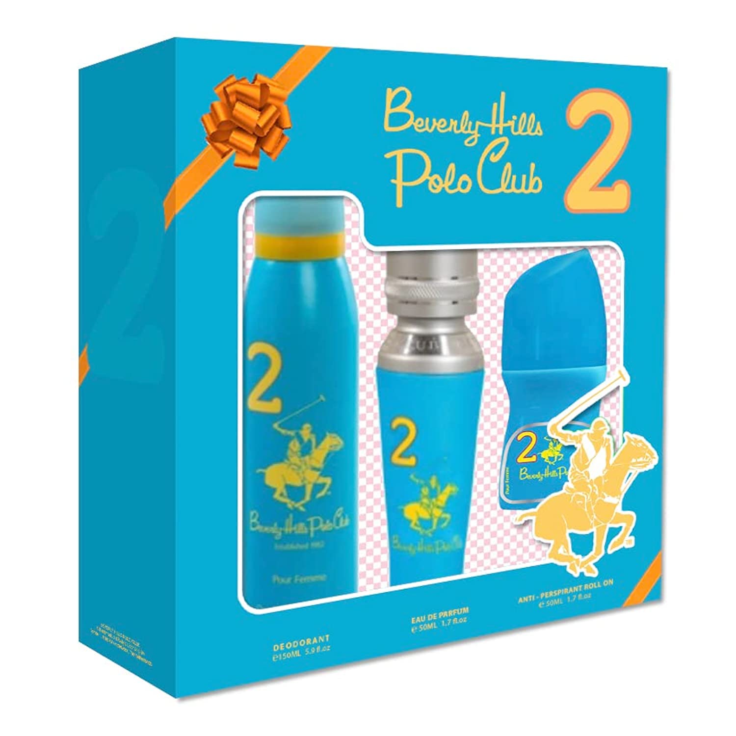 No.2 3PCS Gift Set for Women EAU DE PARFUM 50ml + Deodorant 150ml + Anti - Perspirant Roll On