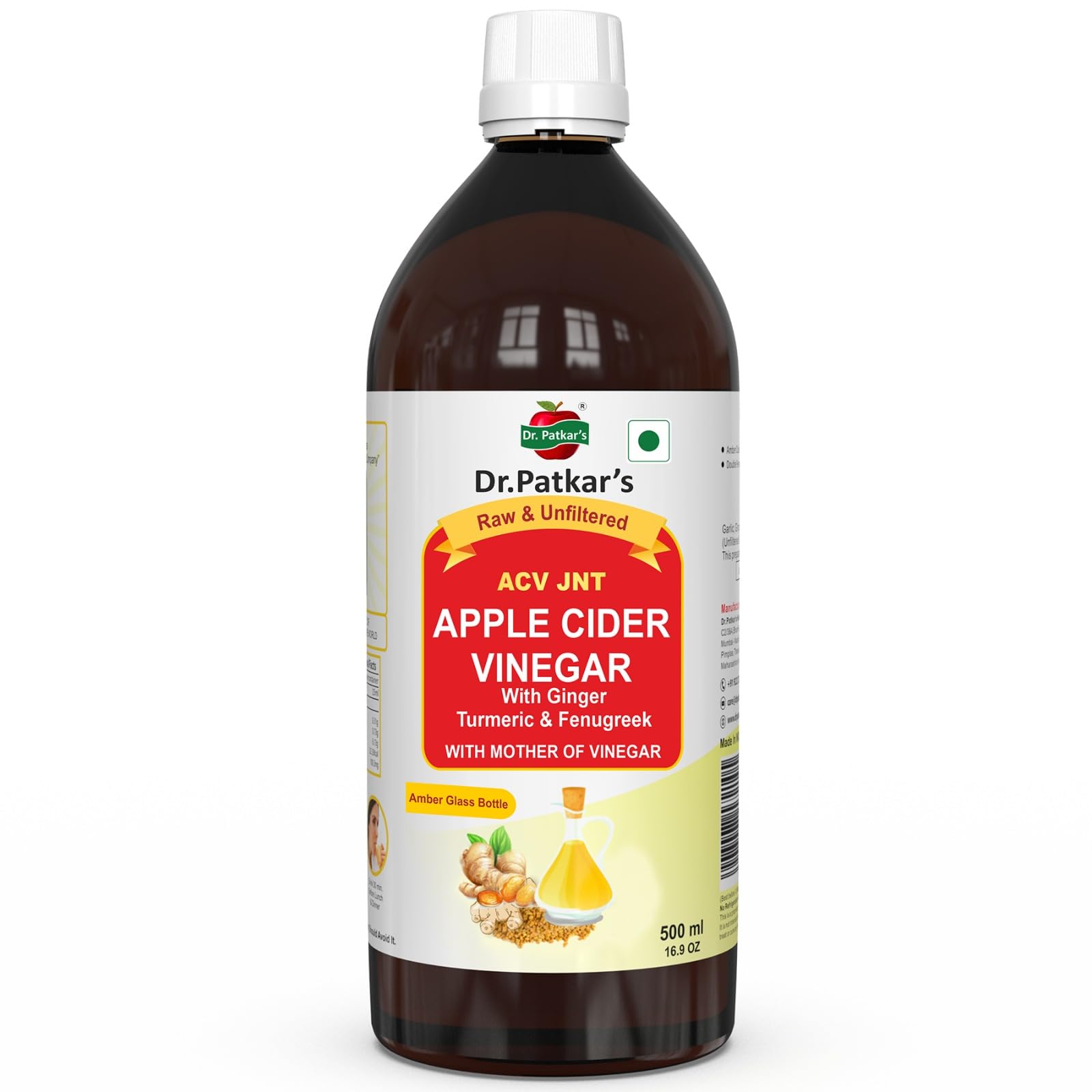 See full amazon price history chart for Dr. Patkars Apple Cider Vinegar with Ginger, Turmeric & Fenugreek | Unfiltered & Undiluted | Improved Immunity | Joint Pain Relief Supplement | Increase Blood Circulation (With Mother) 500ml Dr. Patkars Apple Cider Vinegar with Ginger, Turmeric & Fenugreek | Unfiltered & Undiluted | Improved Immunity | Joint Pain Relief Supplement | Increase Blood Circulation (With Mother) 500ml (B01C0163RU) Amazon Price History, Amazon Price Tracker