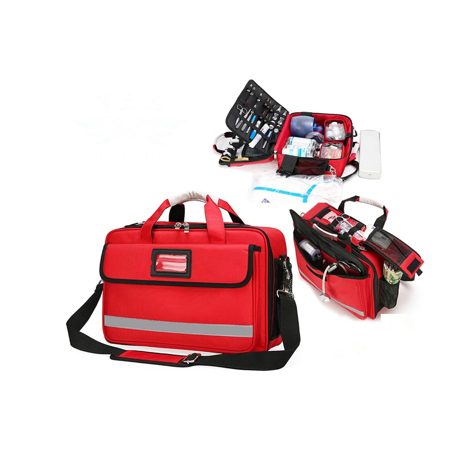 Kit di pronto soccorso portatile, borsa medica di pronto soccorso grande borsa medica di emergenza multitasche, per barca, auto, campeggio, viaggi e zaino in spalla(Blue)