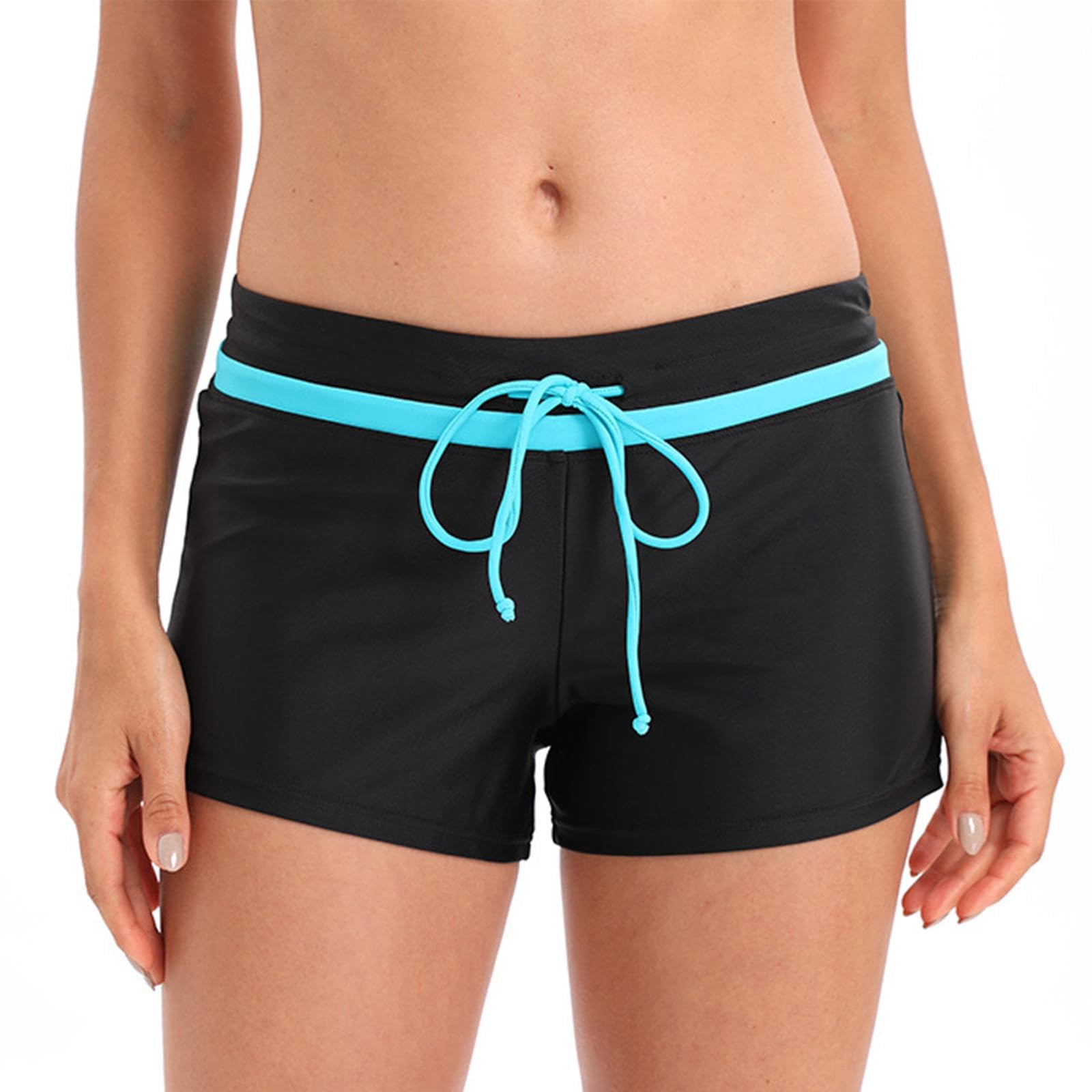 Tmaza Donna con Drawstring Regolabile Asciugatura Rapida Pantaloncini da Bagno Size S - 3XL