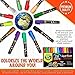 Liquid Chalk Markers - 26 Whiteboard Neon & Metallic Colors | Chalkboard Safe Dustless Wet Erase Paint Pens | Fine Tips for Blackboard, Glass & Windows, Bistro & Restaurant Menu Board Use, Kids Art