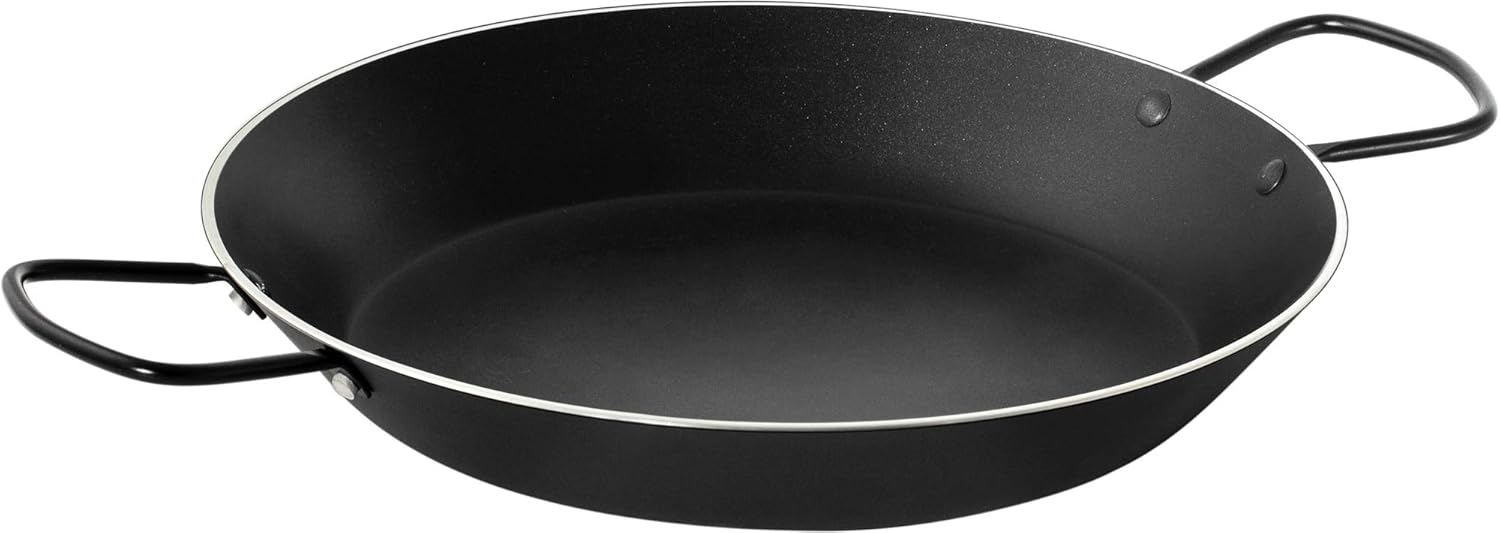 Promab Cooking Paella Pan, Black Home & Kitchen