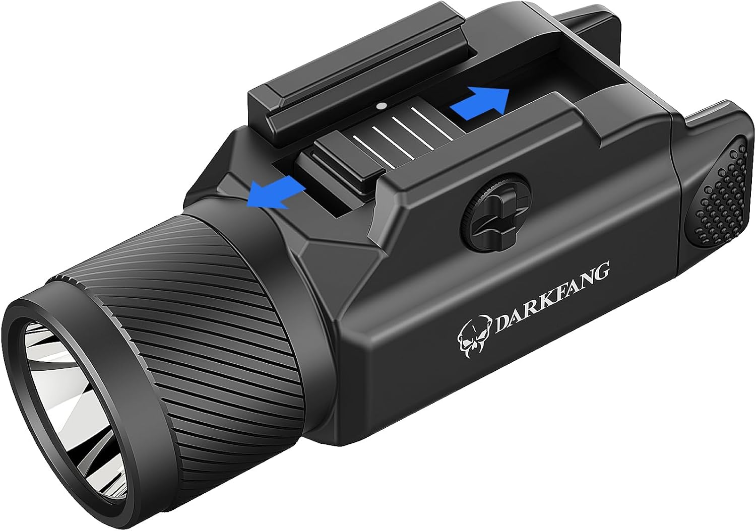 DARKFANG Tactical Flashlight 1500 Lumen for Shotgun/Pistol Gentle with Momentary/Strobe Operate for 1913 Picatinny Rail