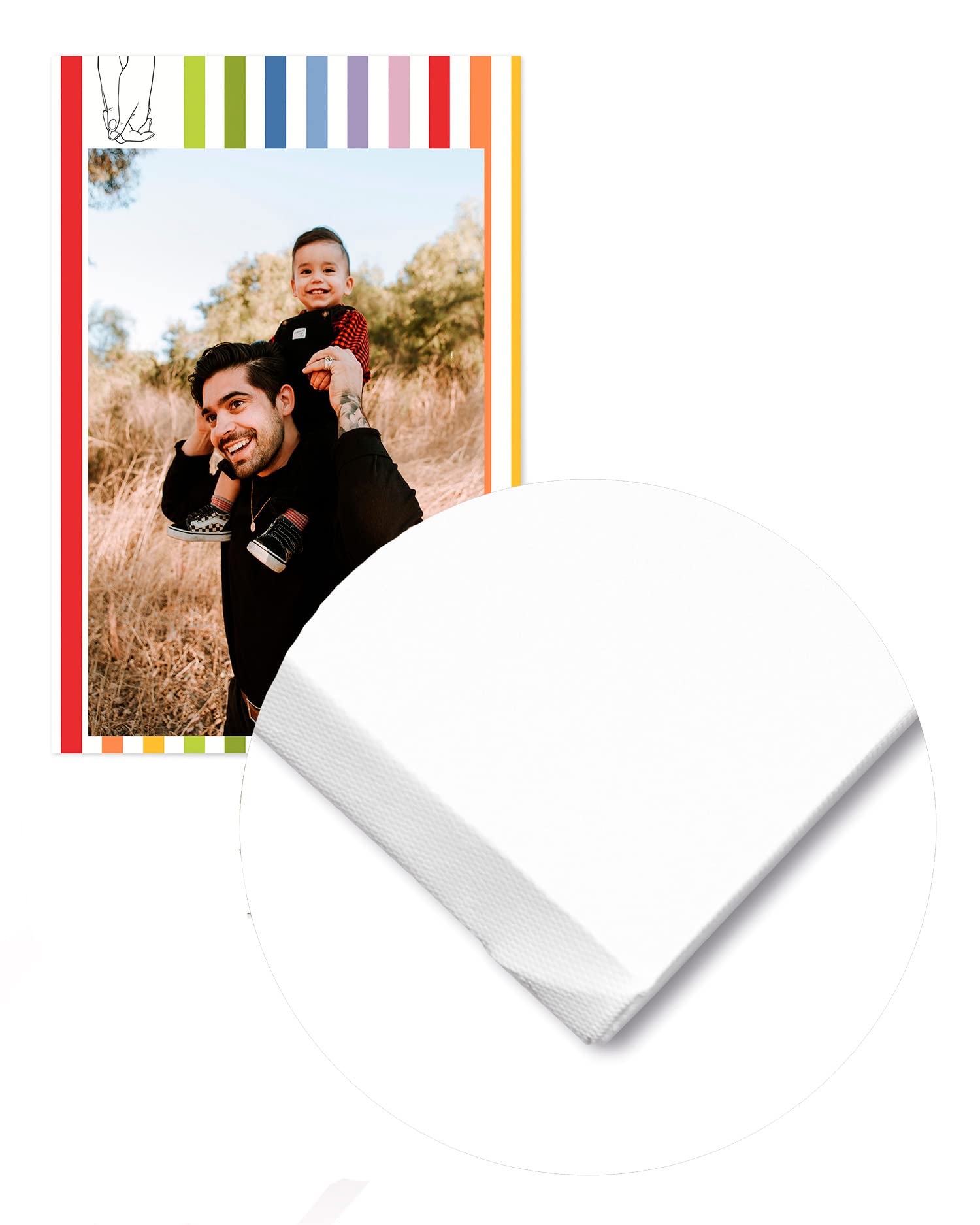 Panorama Lienzo Personalizado Love 70x100 cm - Cuadro con tu Foto - Regalos Originales para Cumpleaños