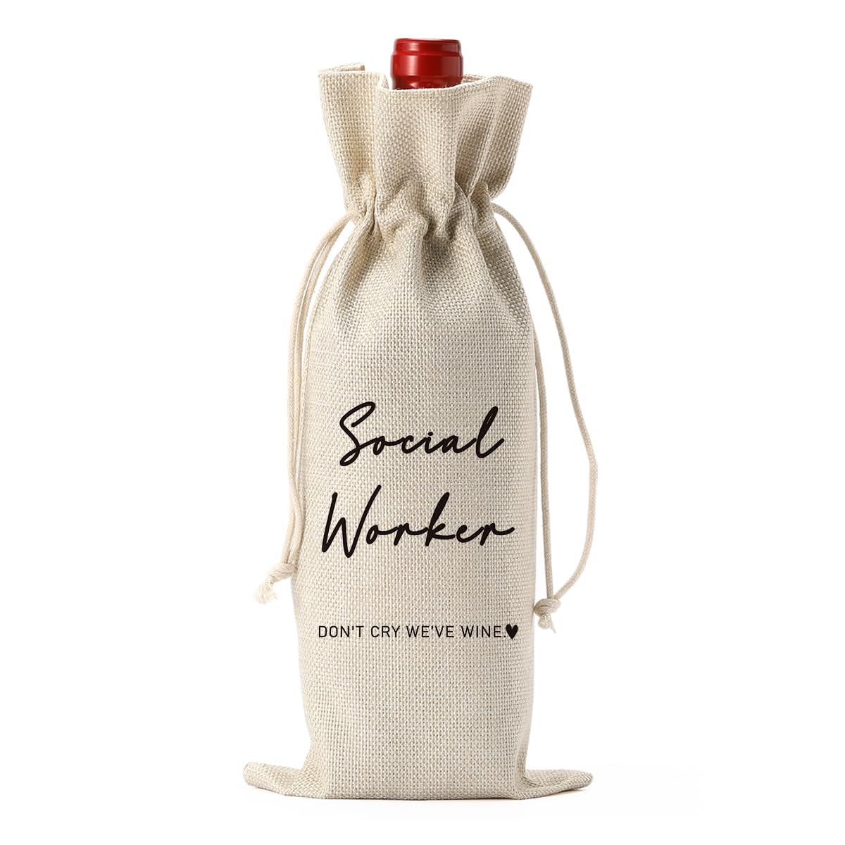 Social Worker Appreciation Gifts for Coworkers Women Social Worker Wine Bag