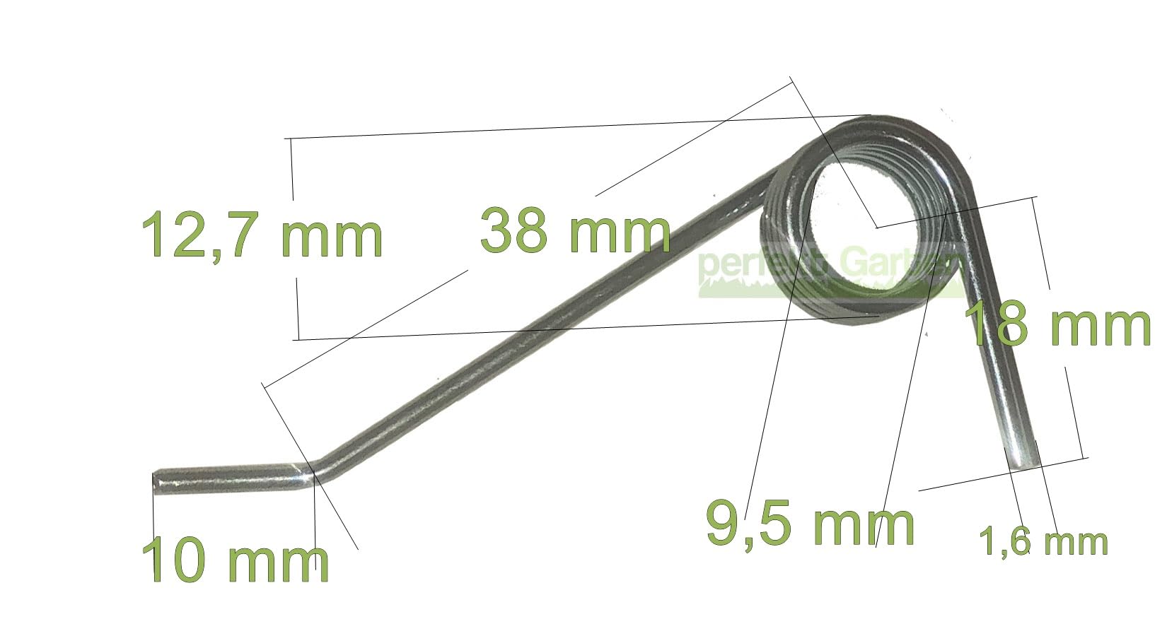 24 X starke Feder für WOLF-Garten Ambition VA 346 E (VA346E) / V 378 E (V378E)