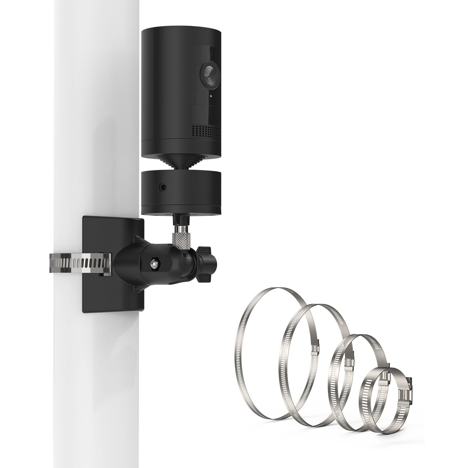 Support de montage pour caméra Stick Up Cam Pro et panneau solaire noir robuste