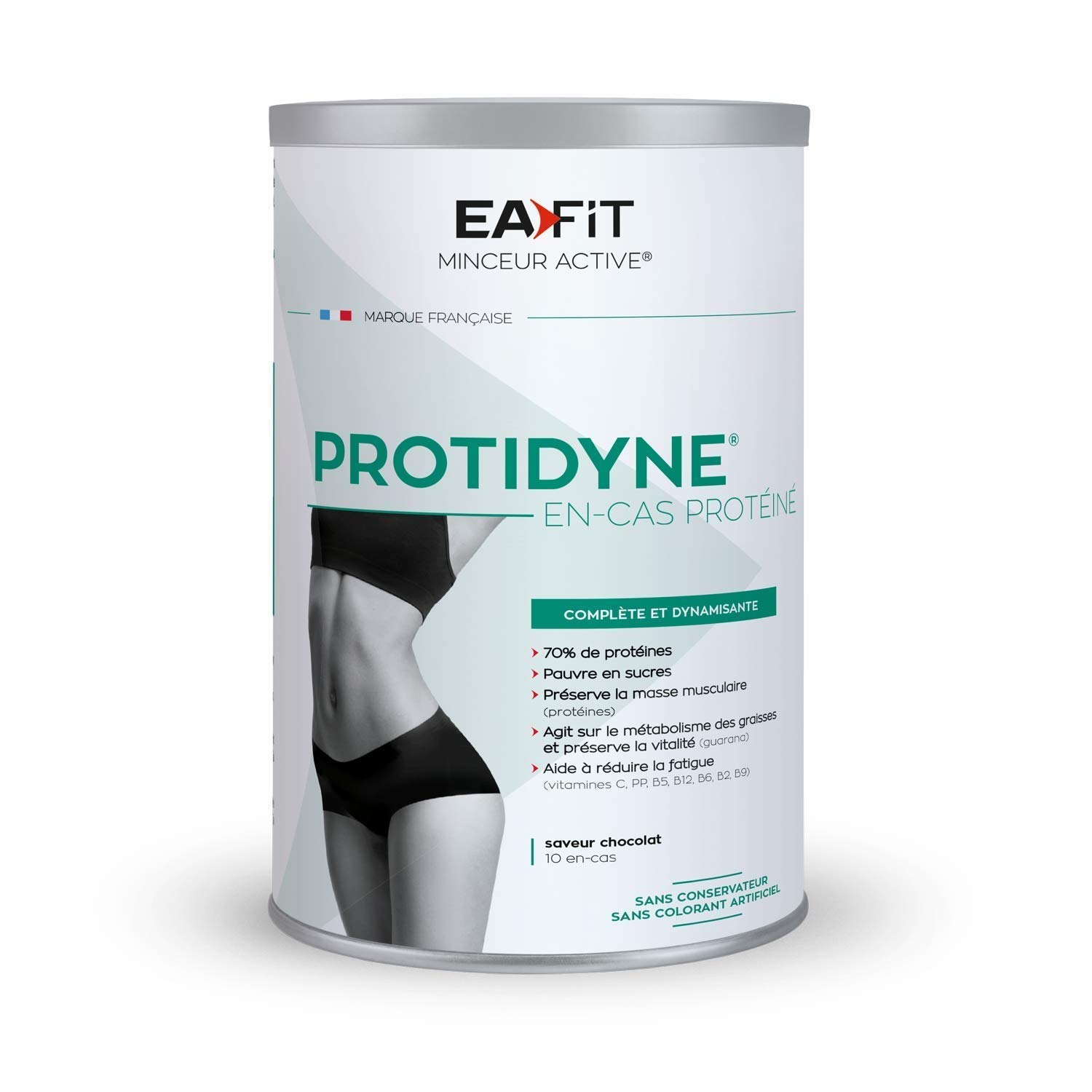 EAFIT Protidyne 320 g - Chocolat - Encas protéiné - Protéines - Vitalité - Brule graisse - Préserve la masse musculaire - Boisson Minceur Protéinée - Marque française