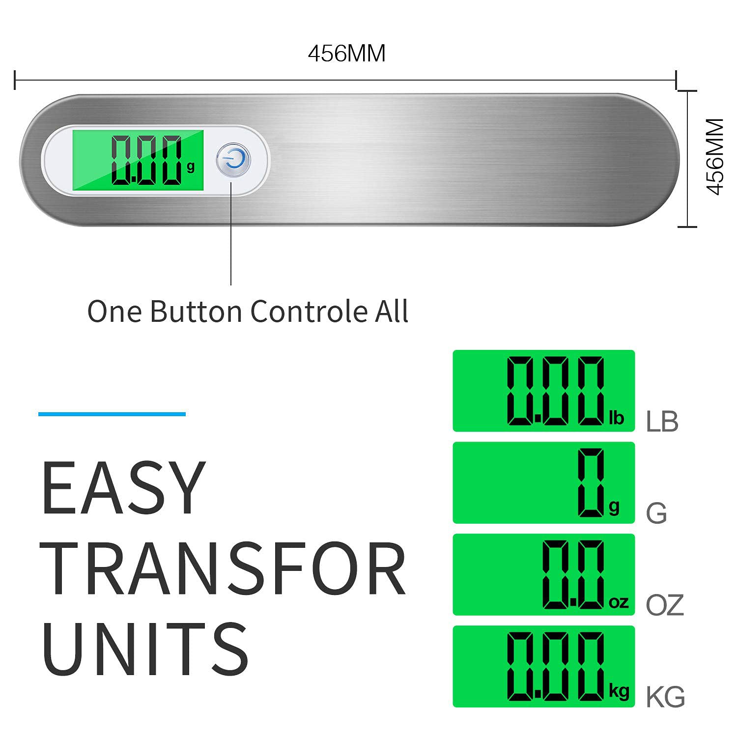 Crokett Luggage Scale, Baggage Scale , High Accuracy with LCD Screen