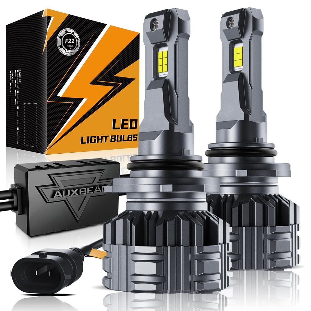 Auxbeam9006 HB3 Fog Light, F22 Series 9006 Powersports, 6500K 110W 24000LM 700% Brighter 9006 Light For UTV ATV Offroad Vehicles