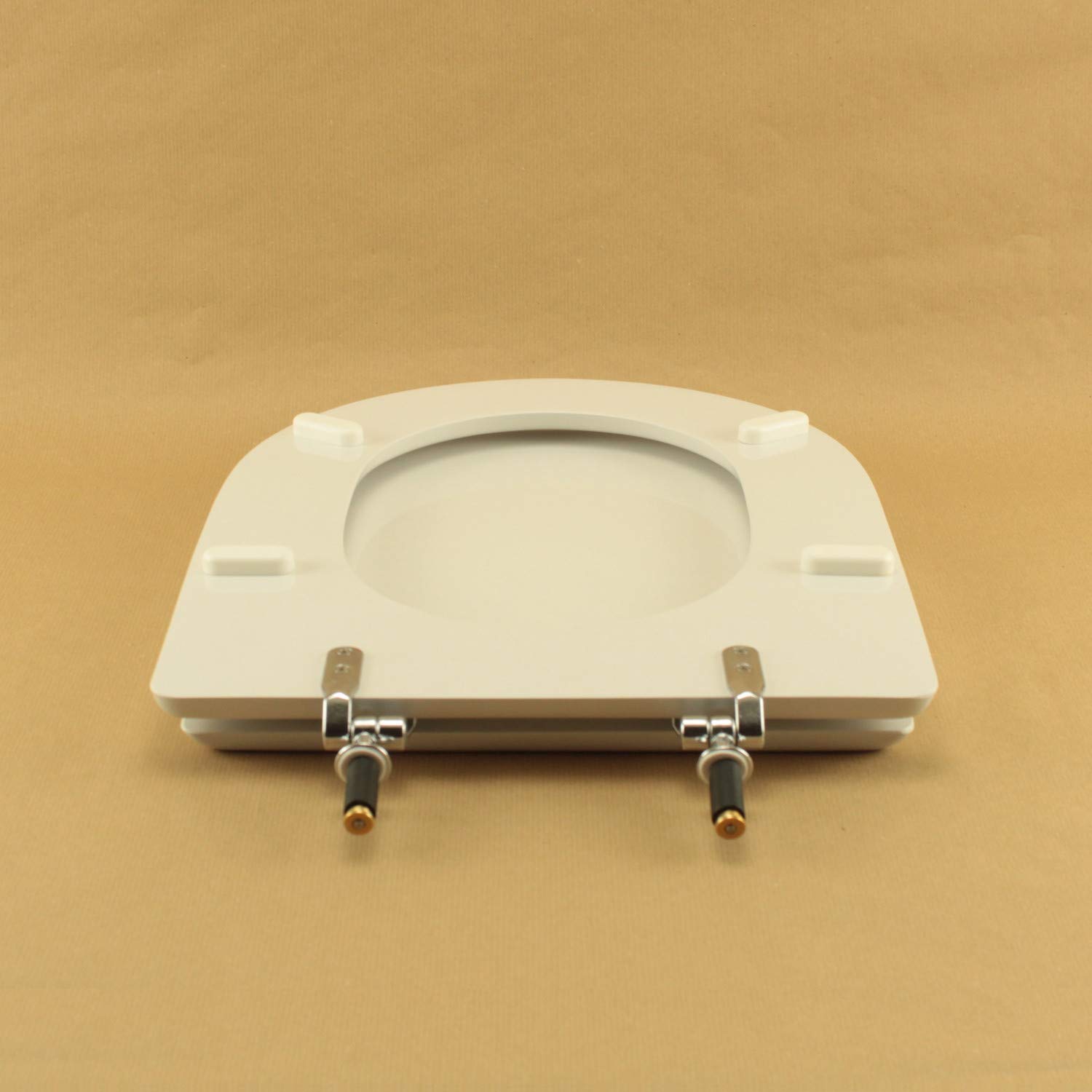 Copriwater Dolomite ALPINA-QUADRARCO BIANCO Cerniera Cromo-Sedile-Asse Wc