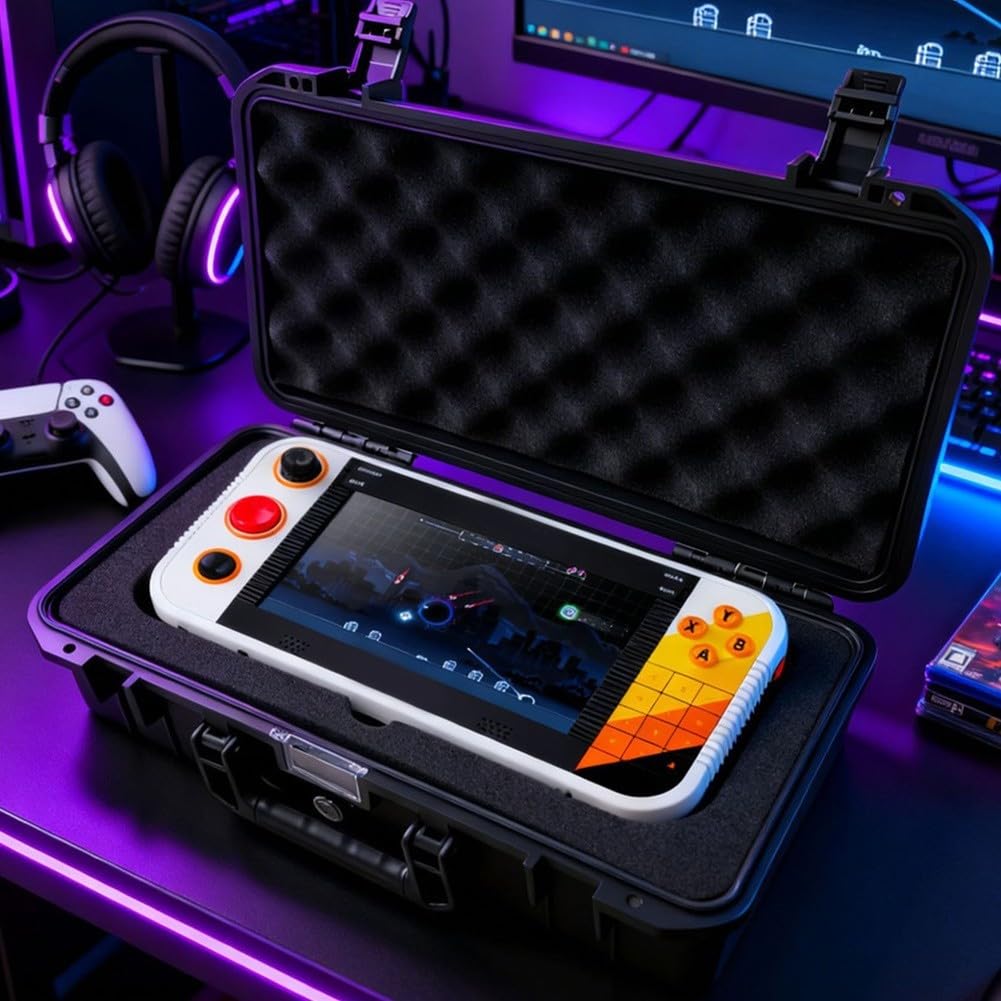 Gamestation Go, custodia protettiva impermeabile per accessori, custodia protettiva in EVA per console di gioco portatile da viaggio