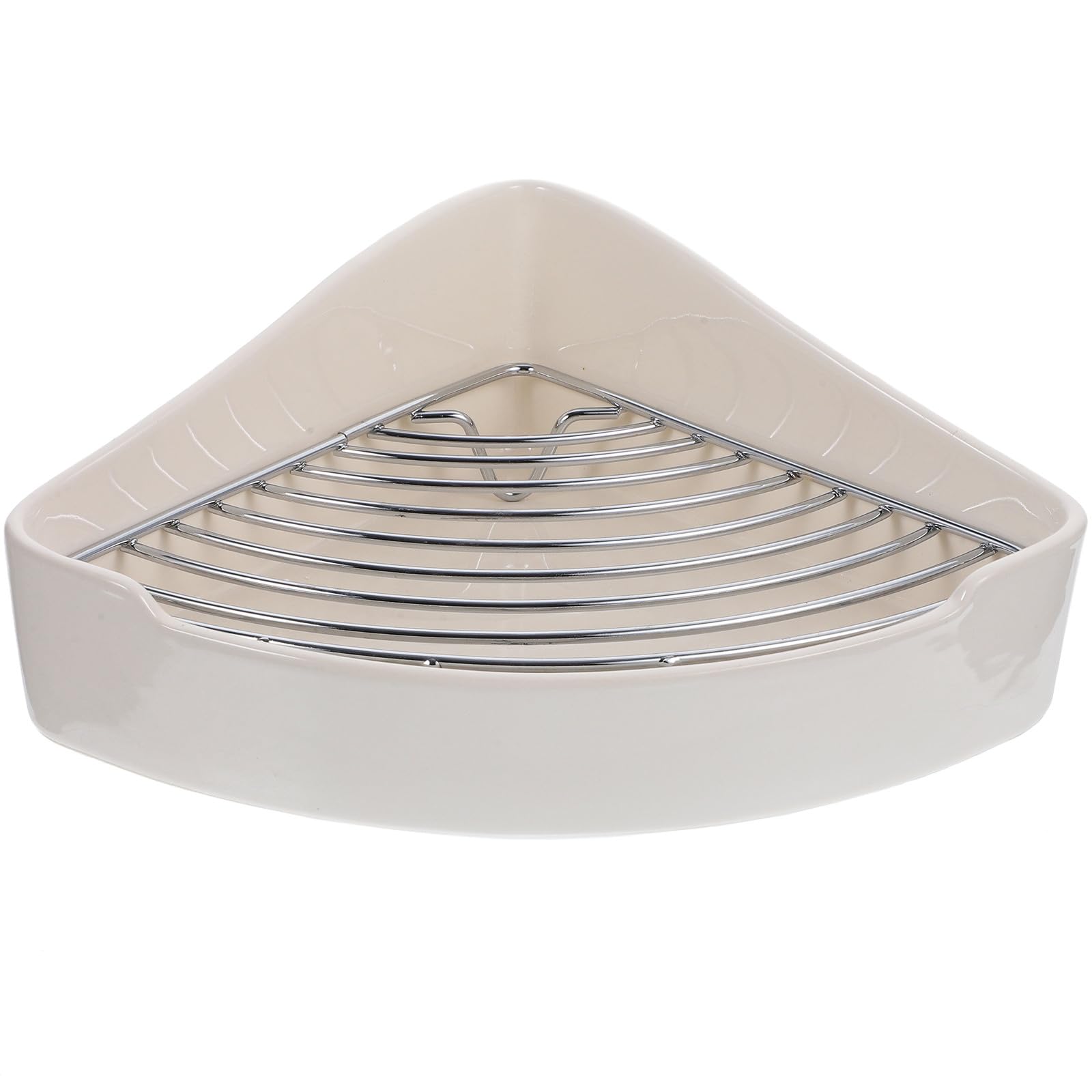 Happyyami Toilette per Piccoli Animali Domestici in Ceramica Bianca Triangolare ad Angolo, Resistente alla Ruggine, Facile da Installare, per Criceti e Porcellini D'india in Cucina