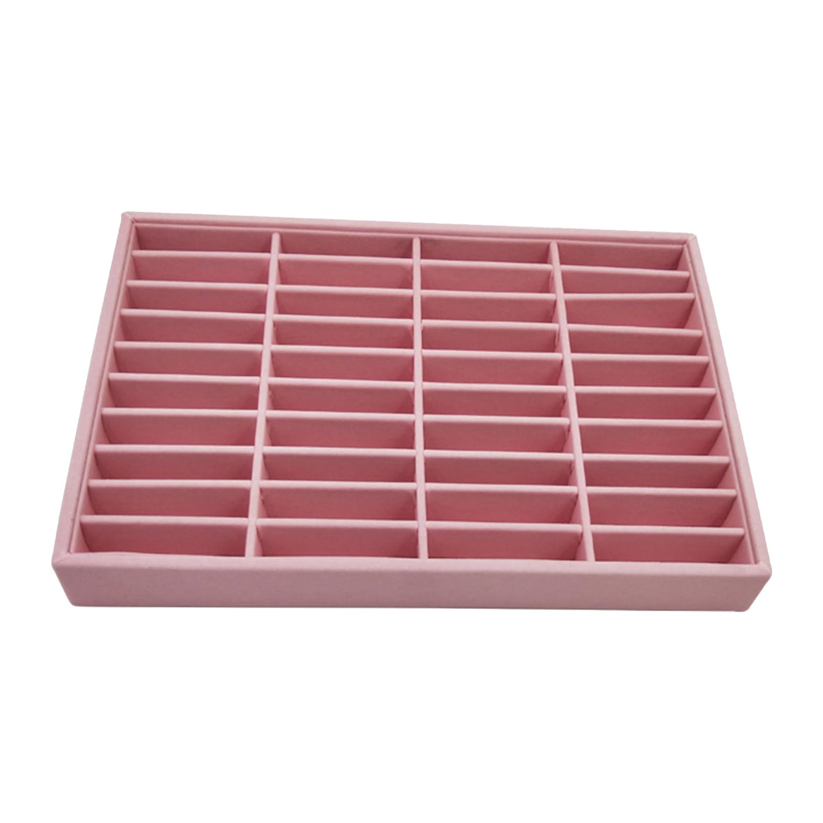 Jazuaiao Natural Wood 40 Position Holder Exhibition Grade Jewelry Presentation Organizers Wood Jewelry Organizers