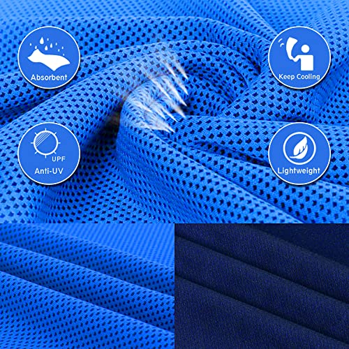 Toweltouch Cooling Towel For Neck Cooling Towels For Athletes, 40"X12" Microfiber Ice Towel, 4 Pack Soft Breathable Cooling Towels For Hot Weather, Camping, Yoga, Workout, Fitness, Sports, Running #TOP2