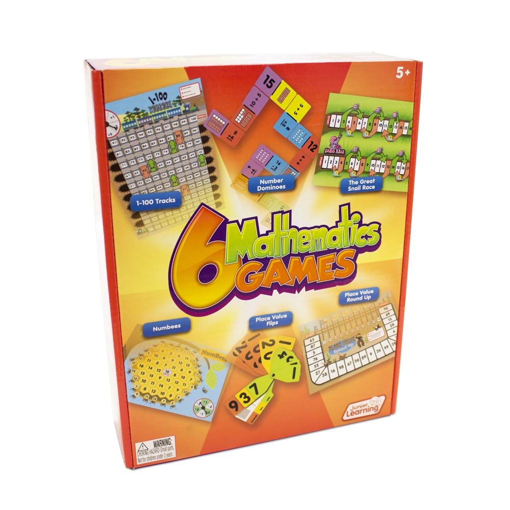 Junior Learning Different Mathematics Games (Set of 6), Multi (JL403)