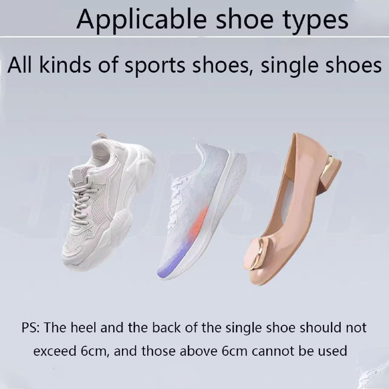 REVAHI Plástico Estirador de Zapatos, Hormas para Zapatos para Mujer Hombre, Expansor de Zapatos, Ajustable Longitud y Anchura, Azul