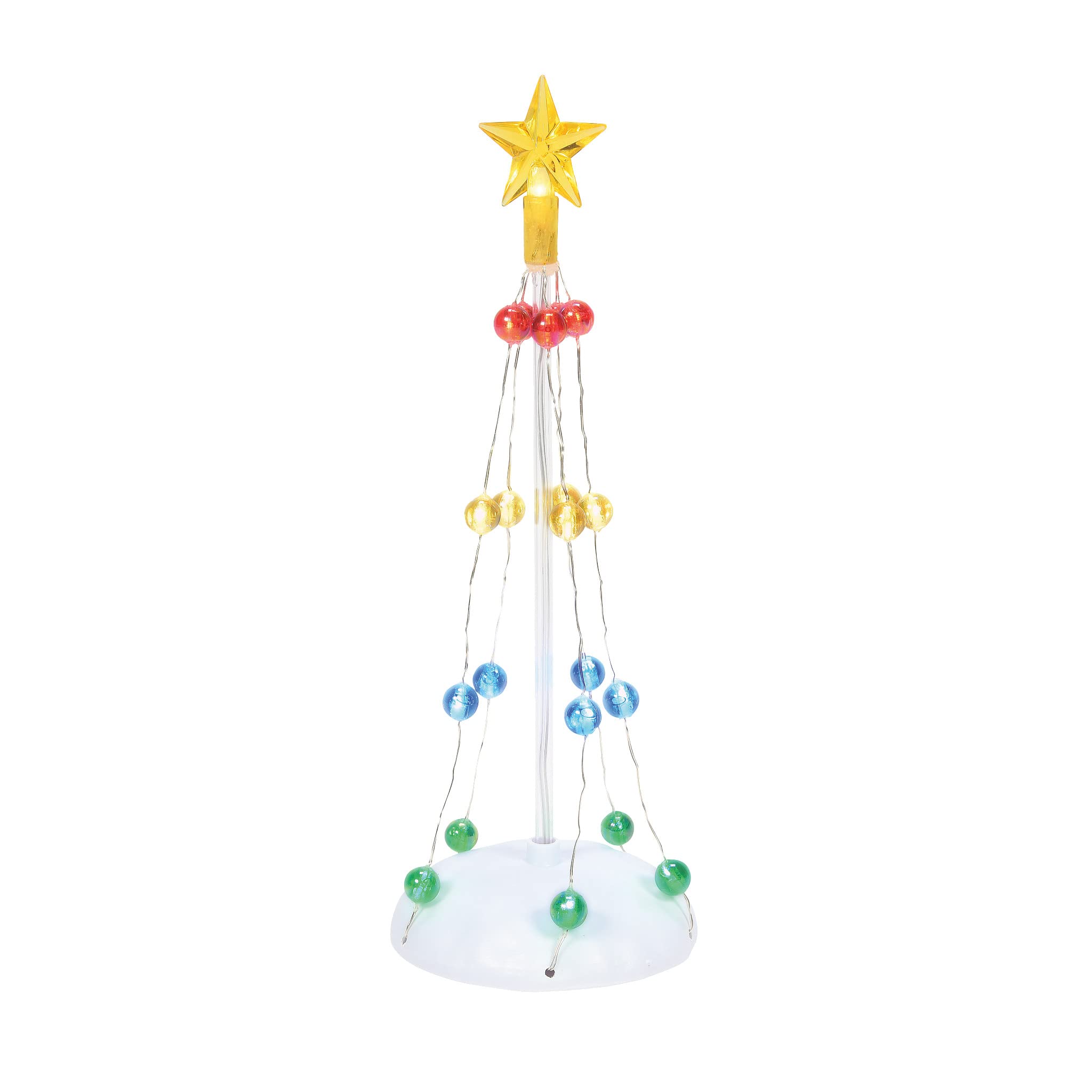 Figura iluminada de alambre de metal y plástico multicolor adorno de 9.25"