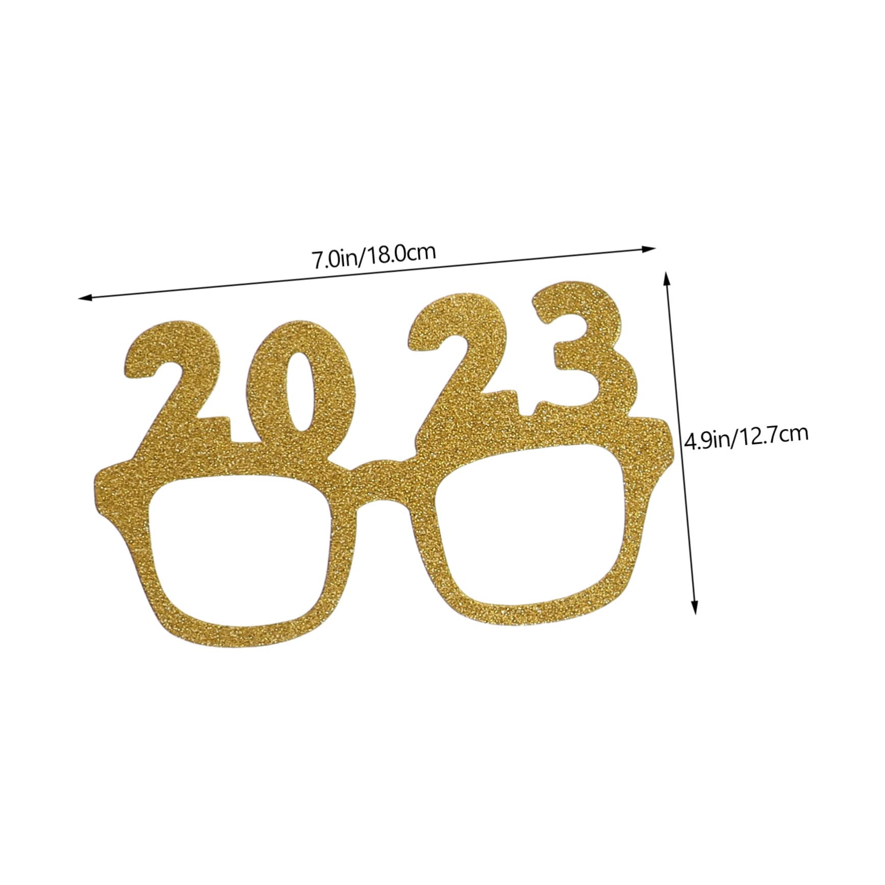 TOPBATHY 4 Sätze -Requisiten für das Neue Jahr Requisiten für die Silvesterparty Silvester Requisiten Fotografie zubehör Photography Accessories weihnachtsdeko Papier