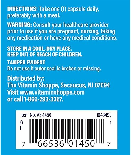 Miniatura 3 de The Vitamin Shoppe Zinc 50MG - Apoyo inmunológico, salud de la piel y protección antioxidante, mineral esencial (100 cápsulas)