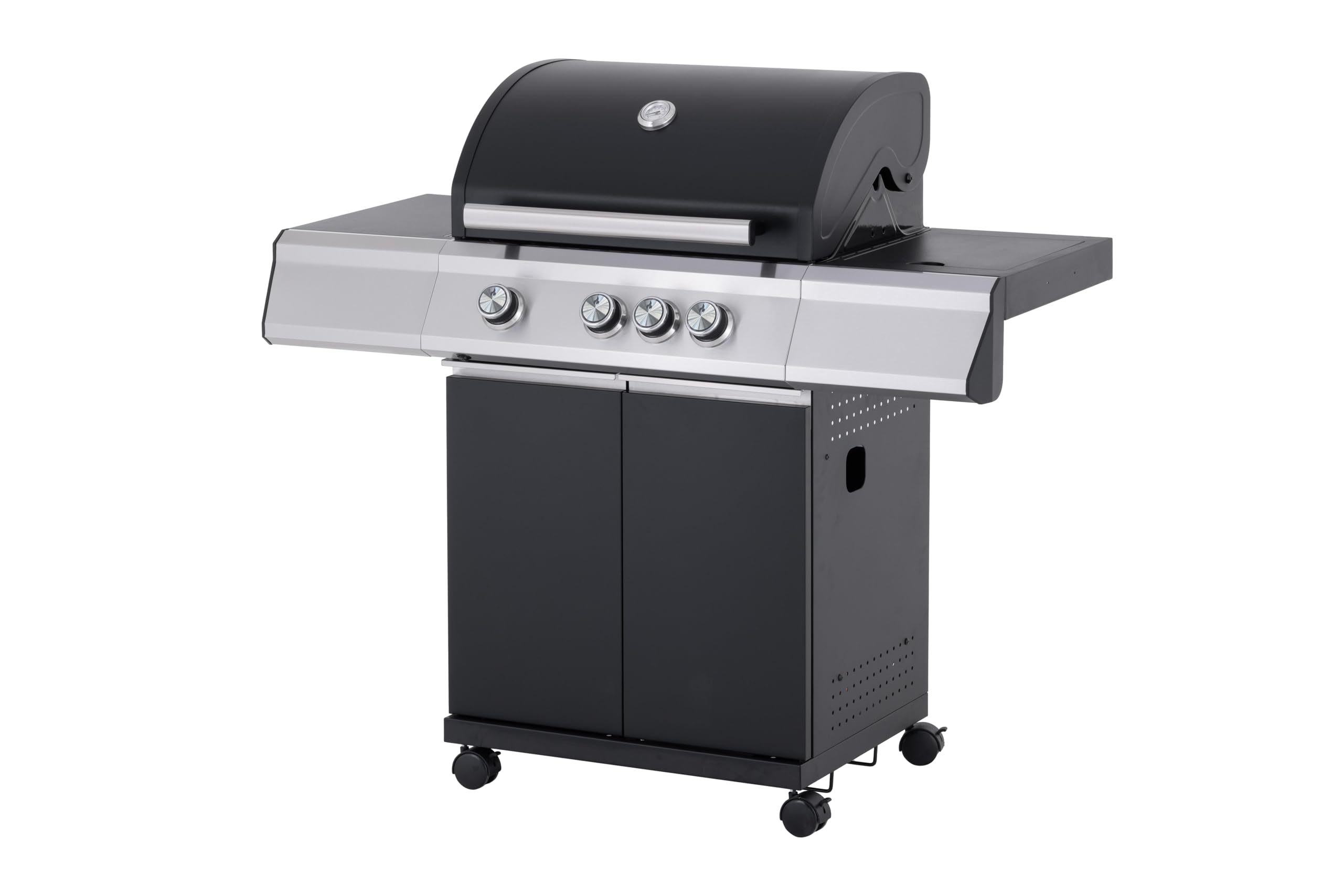 Barbecue A Gas Cathan 3 Bruciatori - Acciaio Inox, 6.6 KW, Con Termometro, Per Giardino E Campeggio - Foto 7