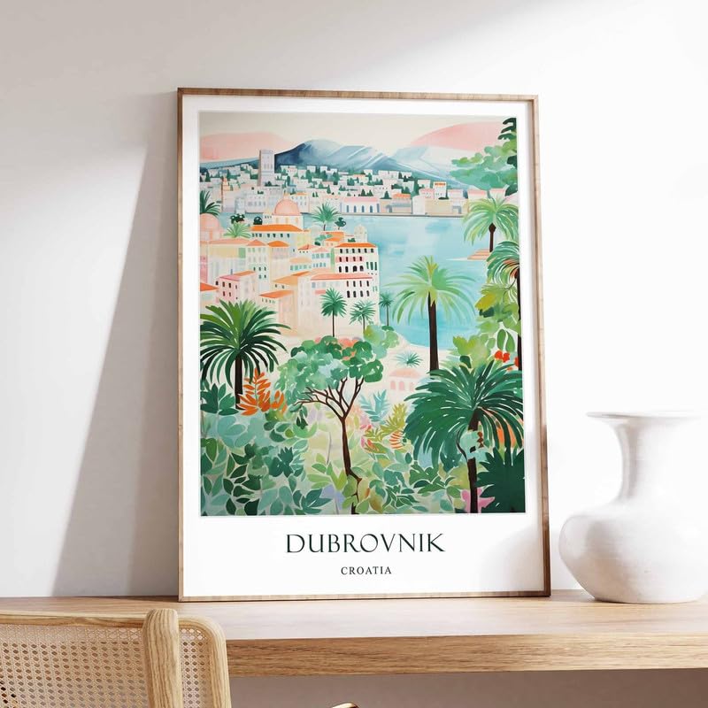 Croatia Poster Dubrovnik pour créer une ambiance évasion dans votre salon