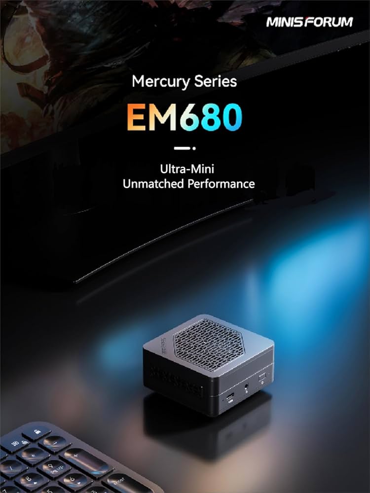 Amazon.com: MINISFORUM EM680 Mini PC AMD Ryzen 7 6800U 8