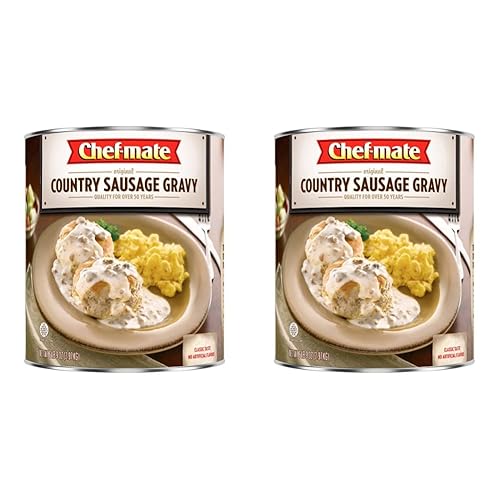 Chef-mate - Salsa de salchichas de campo, salchichas de desayuno, galletas y salsa, 6 libras, 9 onzas, 10 latas (paquete de 2)