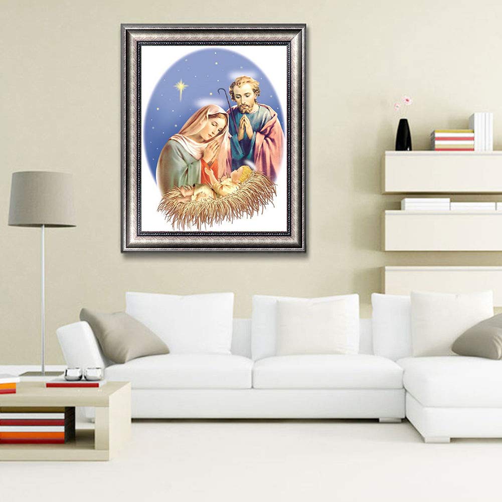YEESAM ART Kit Pittura A Mosaico 5D Con Diamanti, 30x40 Cm, Tema Pianeta Colorato | Fai Da Te Con Tela Adesiva E Perline Di Strass, Accessori Inclusi