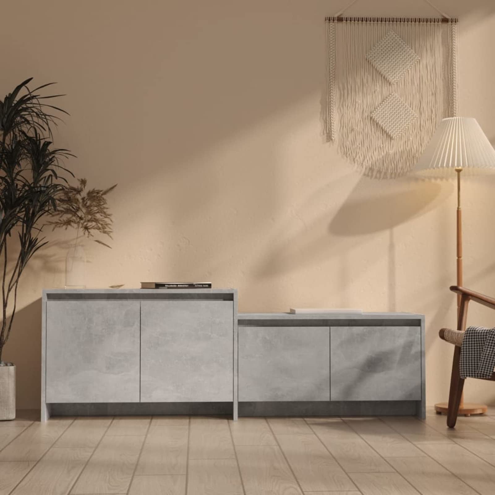Meuble TV aggloméré pas cher Tidyard solide salon moderne