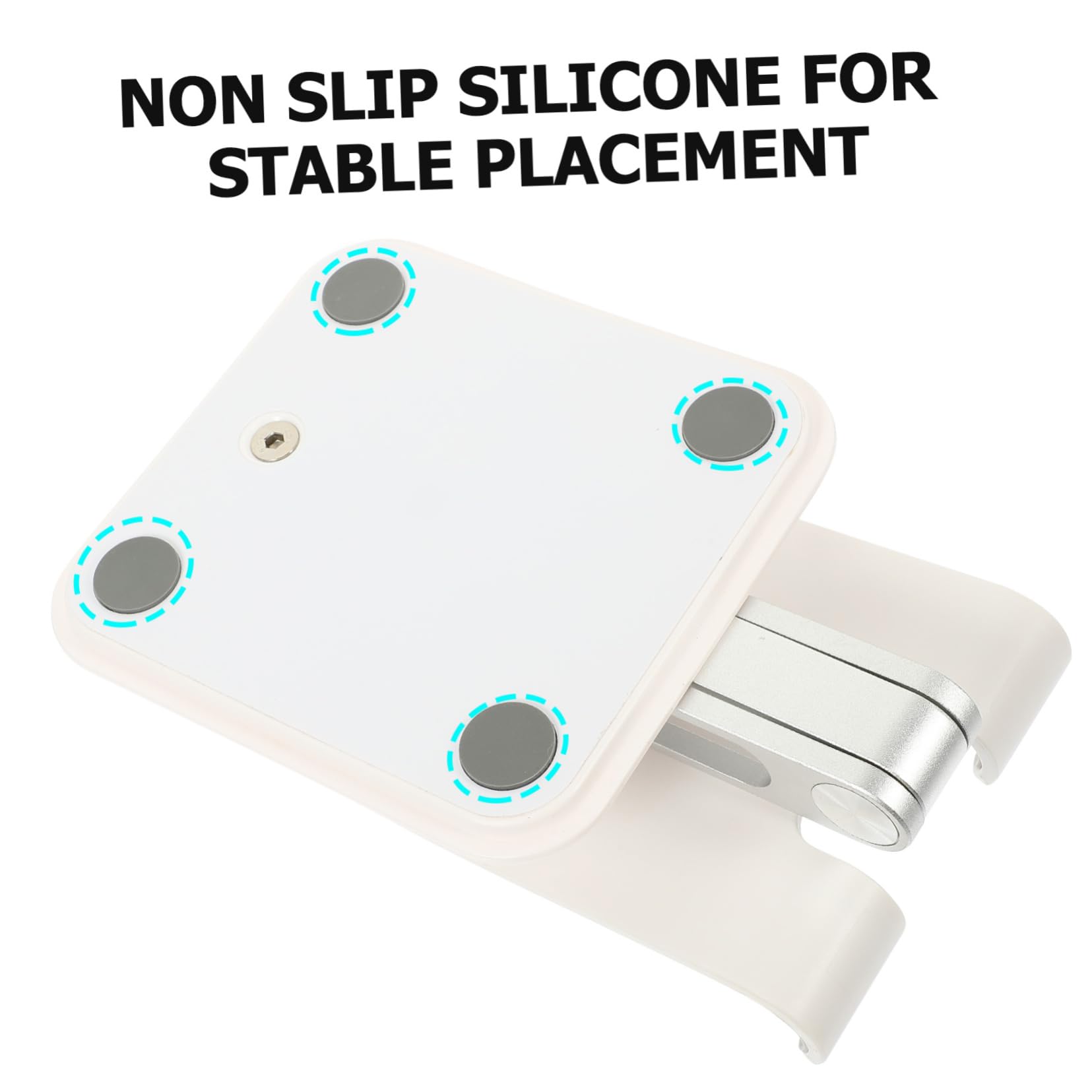 Artibetter Supporto per Telefono da Tavolo in Metallo Supporto Portatile per Cellulare Cuscinetto in Silicone Design Stabile per Smartphone Tablet ed Reader