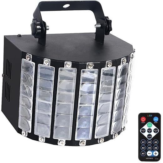 LaluceNatz Dj Lights With 30W Multicolor Led Beams By Ir Remote And Dmx Control For Disco Club Birthday Party Stage Lighting (Metal Casingcorded Electric, 100 Volts, Black,White)
