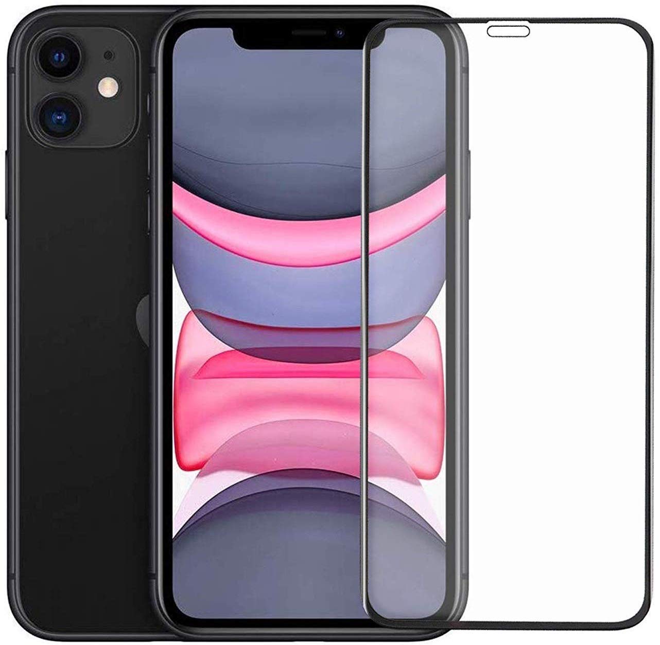 Full Edge Coverage Screen Protector, HD Clear, Bubble-Free, Anti-Scratch Tempered Glass Designed for iPhone 11 / XR (6.1") by guruji ystem