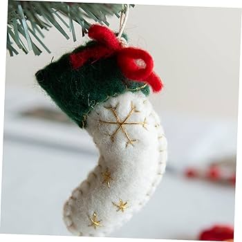 Amazon.co.jp: NUOBESTY 6 ウール フェルト ペンダント クリスマス