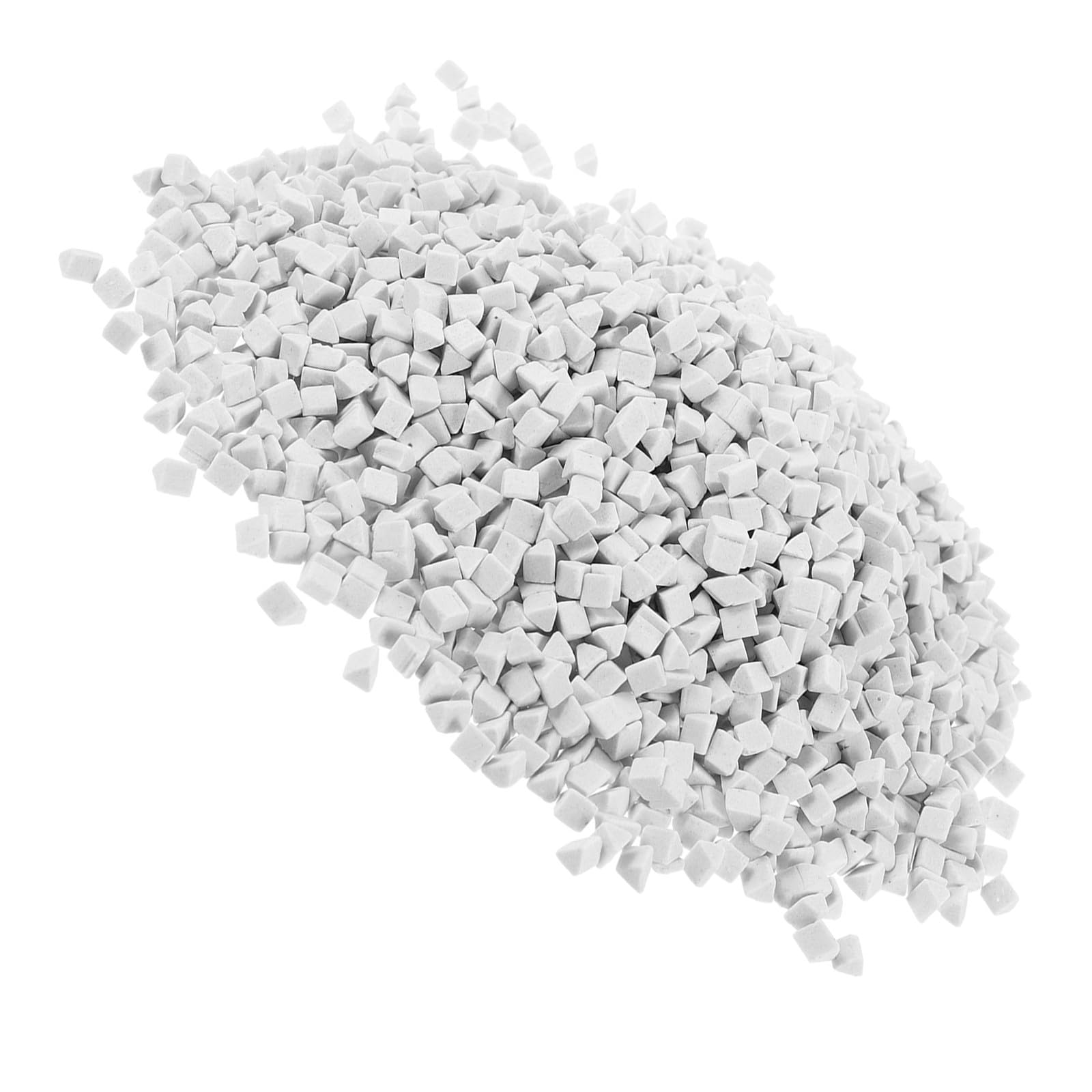 Vibrationstrommelfüller 4mm Keramik Dreieckig Weiß für Schmuck