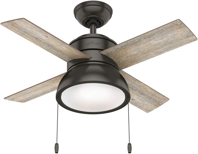 Ventilador de Techo 36 Pulgadas con Luz y 3 Velocidades 120V