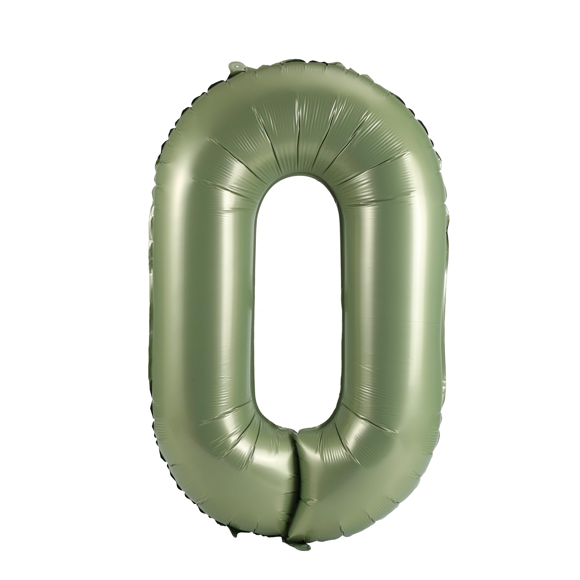 YPSelected 32 Inch Large Foil Helium Number Balloon Birthday Wedding Party 0-9 (Olive Green, 0)