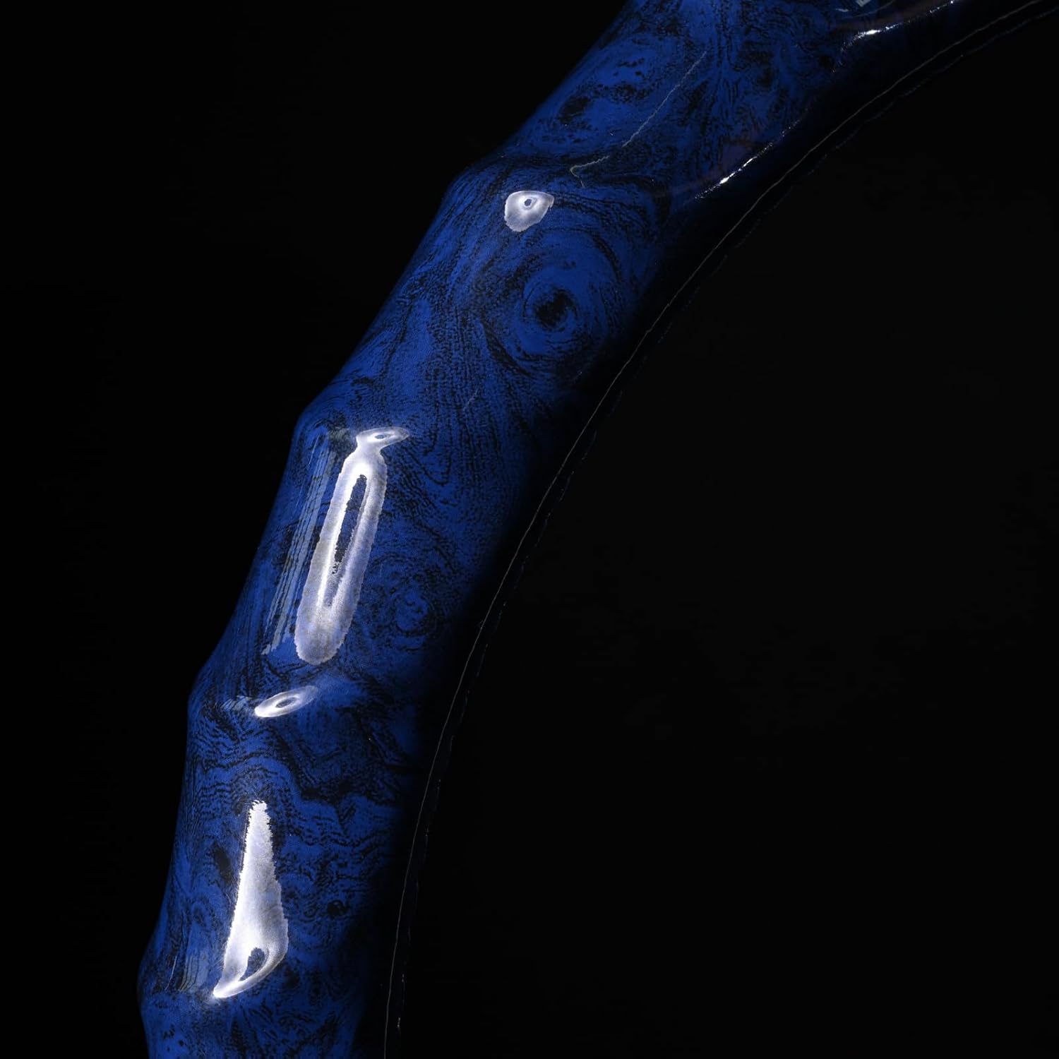 Wood Grain Steering Wheel Cover - Comfortable Grip, Artistic Design, Easy to Install, Universal Fit for Cars, Trucks, Vans & SUVs (Blue)