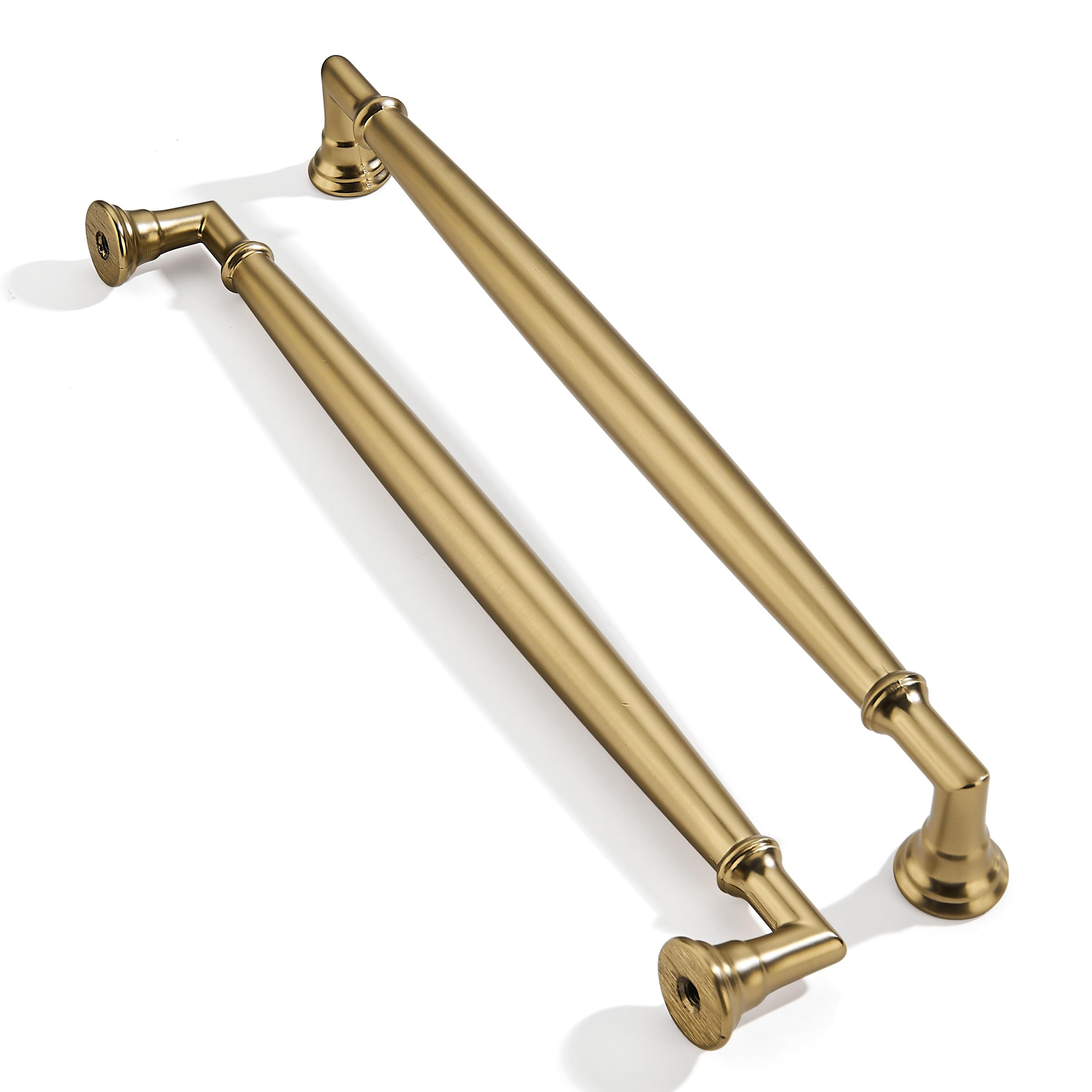 ZAUYX 10 Pack 8 Inch Hole Center Champagne Bronze Cabinet pulls Solid Heavy Duty Cabinet Pull Cabinet Handles Kitchen Cabinet Hardware Vanity Handles