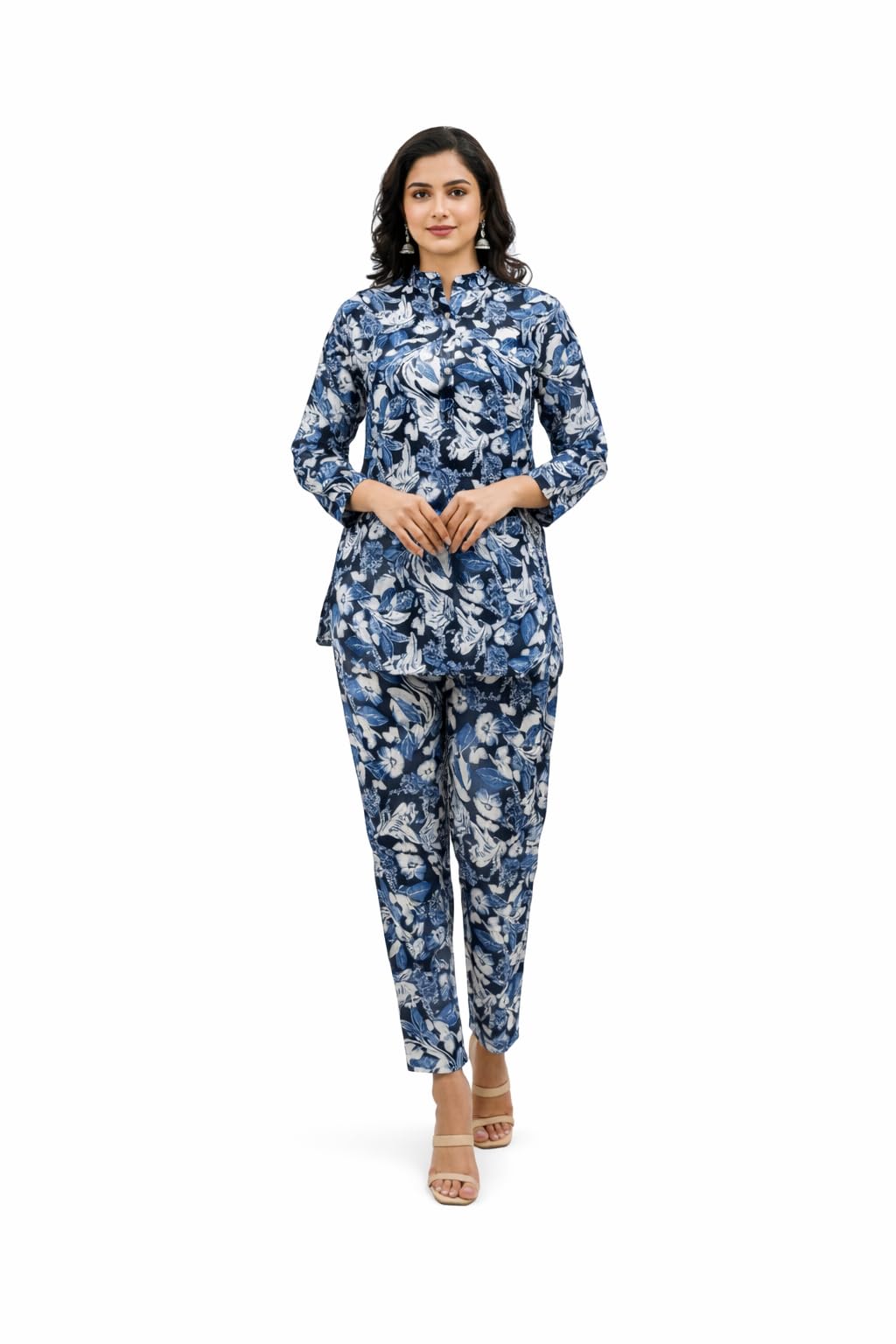 Women Multicolor Floral Co-Ord Set | Printed Top and Pant Set | Casual Formal Office Wear & Stylish Matching Outfit | Comfortable Daily Wear For Women-picture-52