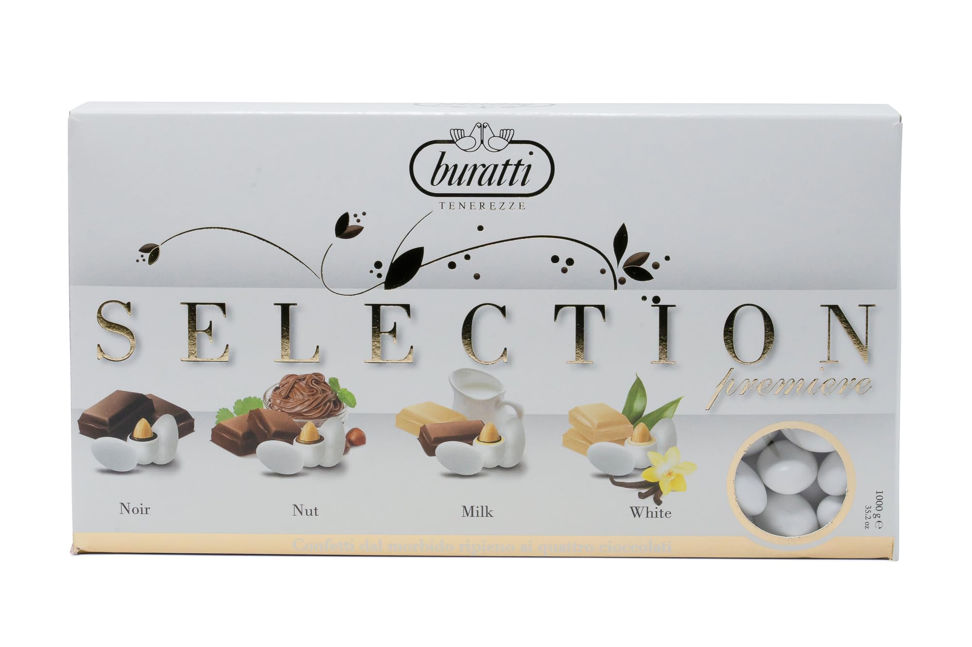 Buratti Confetti Tenerezze Selección De Almendras Recubiertas De Chocolate 1000 g