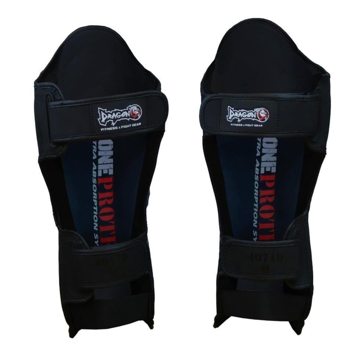Dragondo 40710-P - Espinilleras profesionales para kickboxing, Muay Thai, artes marciales mixtas y artes marciales - Acolchado amortiguador de impactos, diseño ergonómico