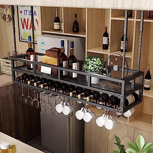 Casier à vin suspendu pour libérer de l'espace sur vos comptoirs - 2
