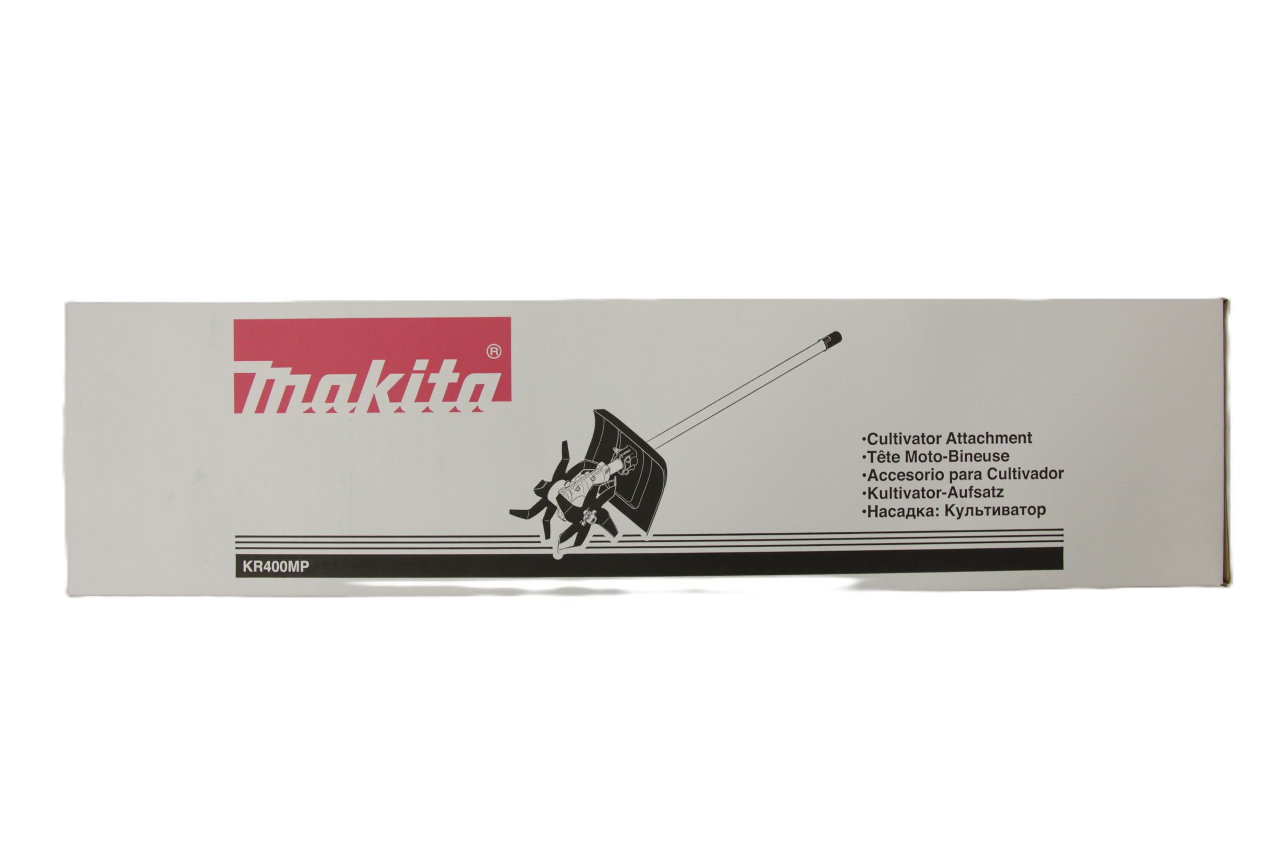 Makita 195707-2 nakładka kultywatora KR400MP, nasadka do spulchniania i uprawy grządek, szerokość robocza 16 cm, pasuje do akumulatorowego napędu wielofunkcyjnego UX01G, DUX60, DUX18