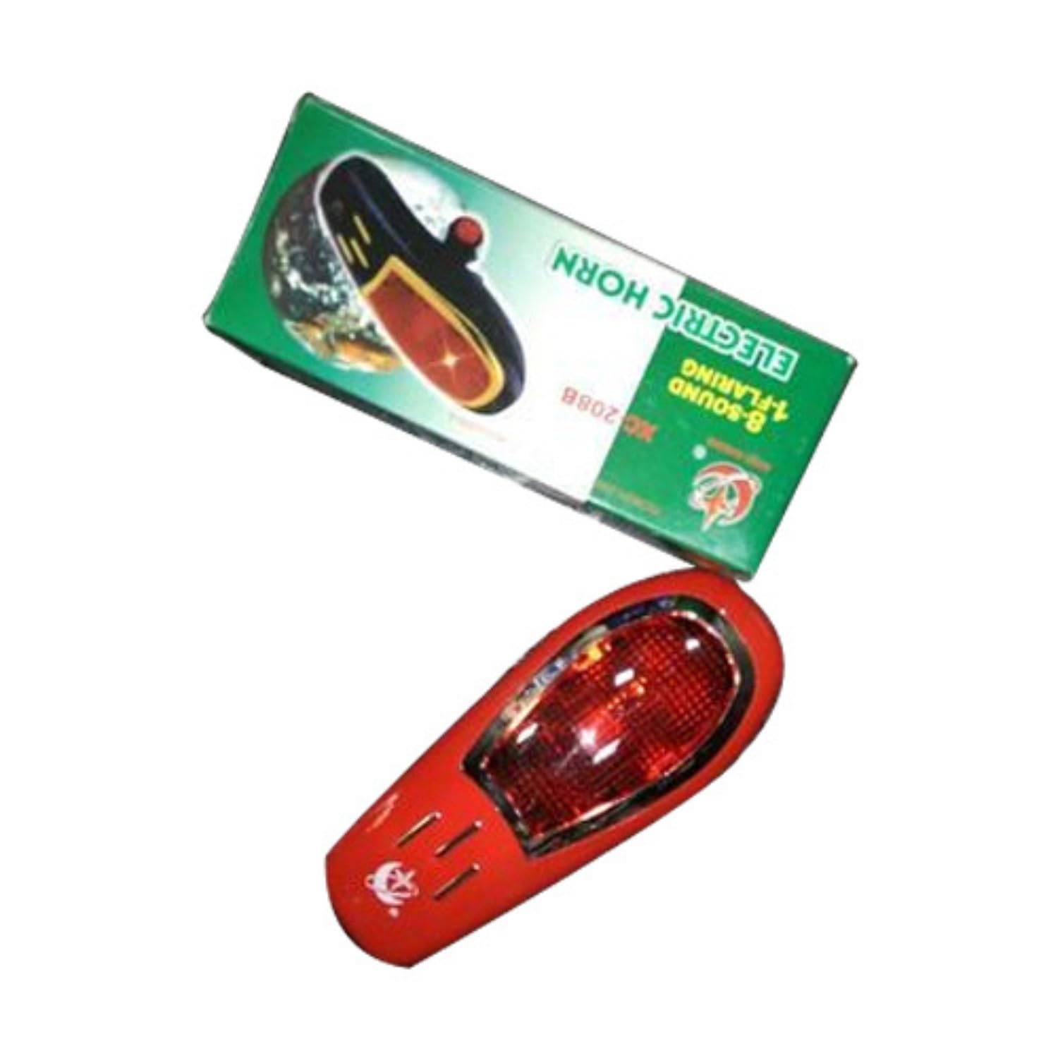 universal cycle horn and bicycle bell with ultra-loud audible signal - multi-color handlebar safety accessory for road, mountain, and kids bikes - easy tool-free installation