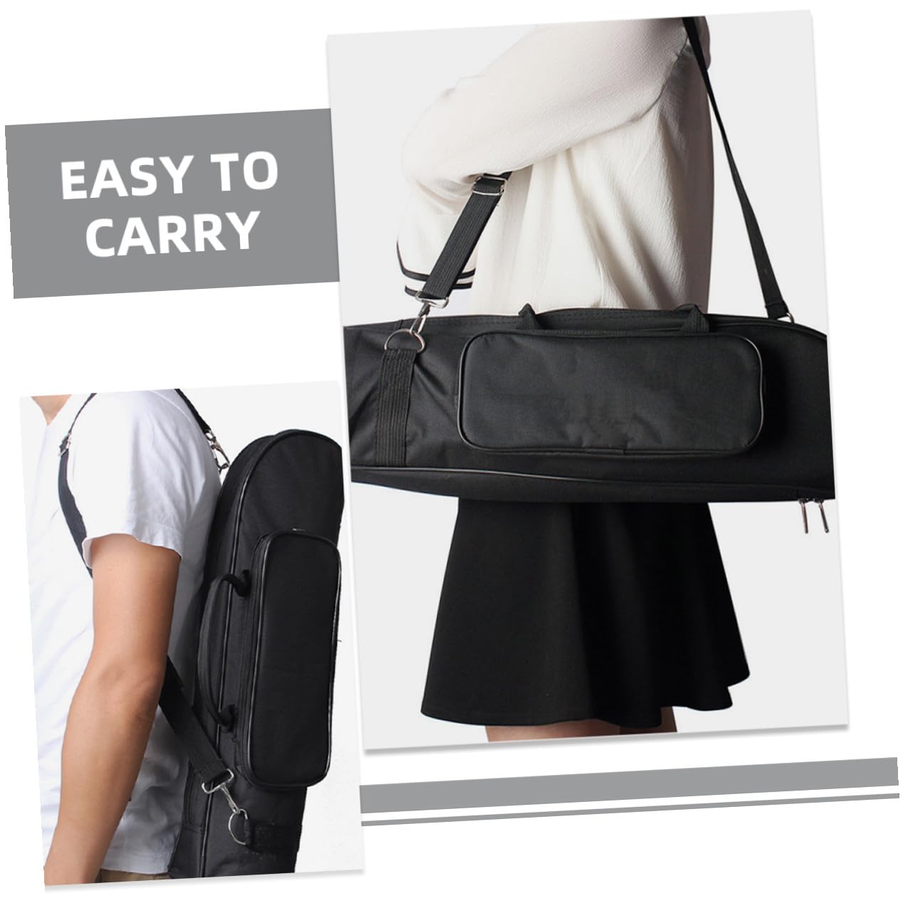 Alipis Bolsa de Trompeta de Oxford con Acolchado y Correa para Hombro Estuche Portátil para Jóvenes Músicos con Compartimentos para Accesorios y Protección contra Daños