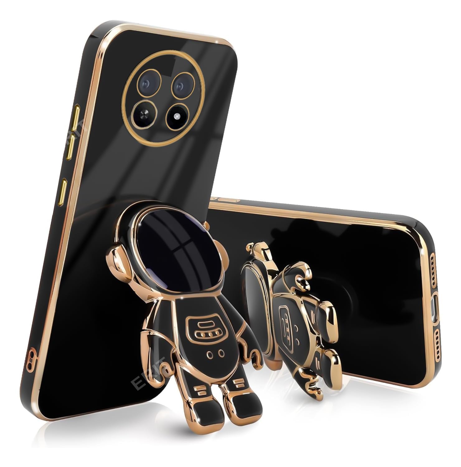 ERIT ® 3D Back Cases and Covers Compatible for Realme 12 5G /12X 5G / Realme C65 5G / Narzo 70x 5G Astronaut with Stand and| Camera Protection | Anti-Slip | Folding Stand - (Black) (B0D3QRGZ7K) Amazon Price History, Amazon Price Tracker