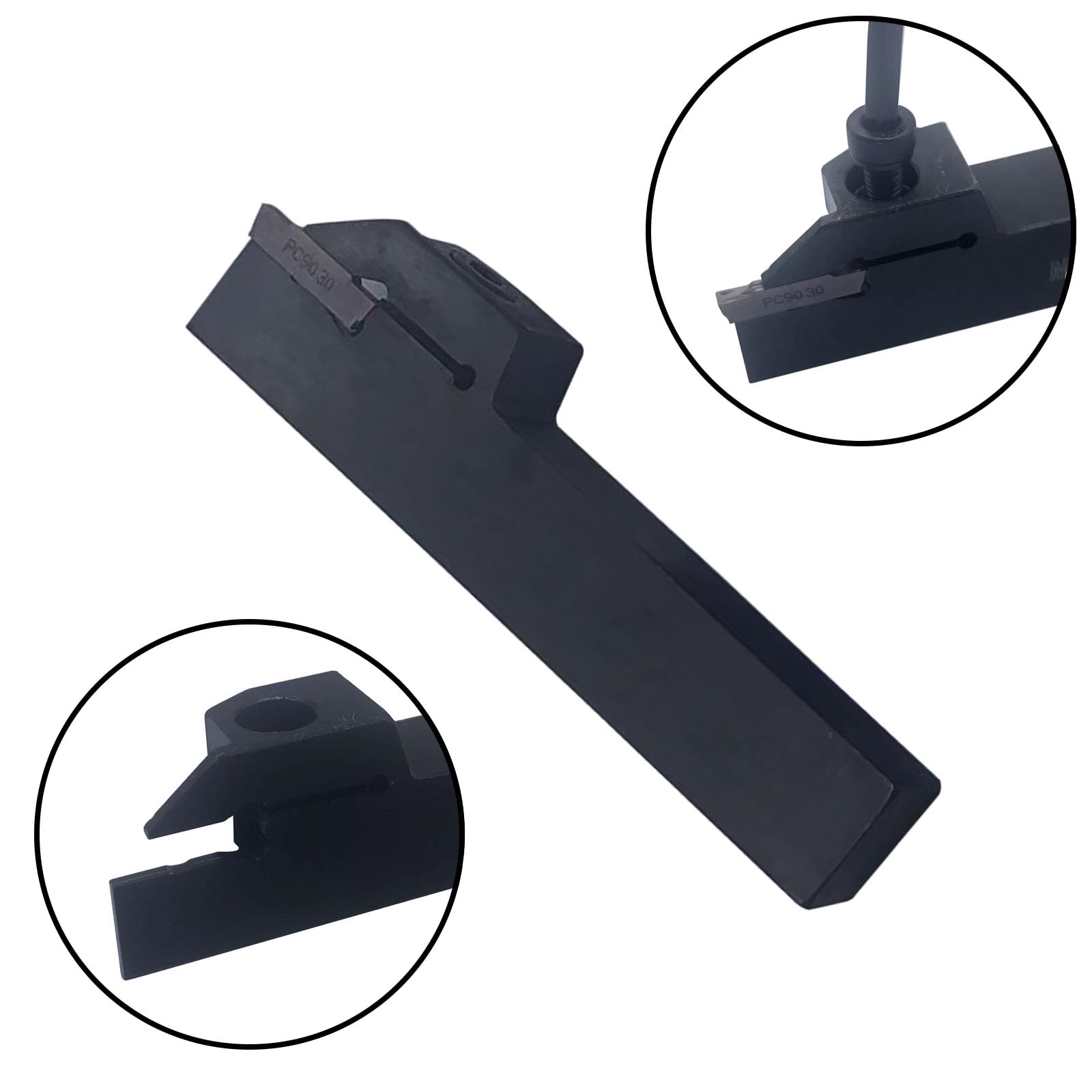 Soporte para herramientas de corte de torno MGEHR1616-2 con 11 plaquitas MGMN200-G de metal duro